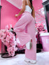 "WHITE LINE" Classic Trousers - SOFT PINK